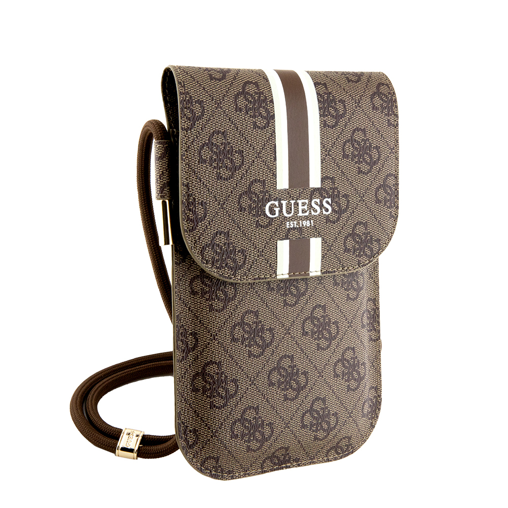 Guess Original Licensed 4G Patterned Triangle Logo Hanging Magnet Cover Bag - 6