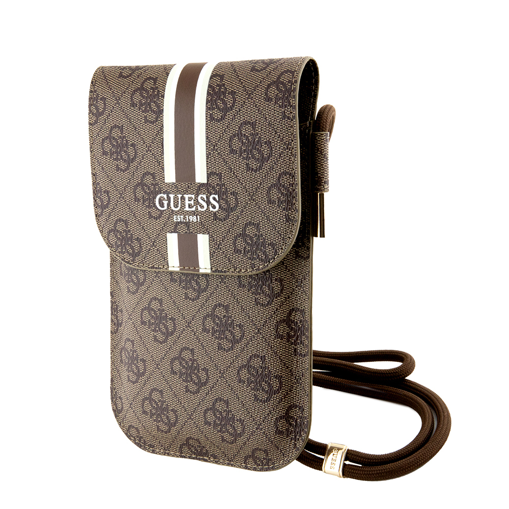 Guess Original Licensed 4G Patterned Triangle Logo Hanging Magnet Cover Bag - 8