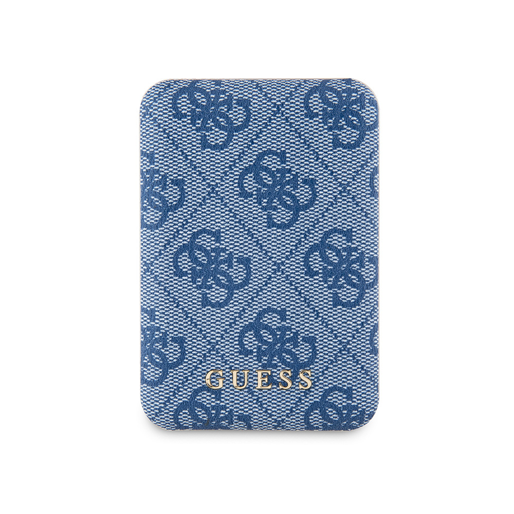 Guess Original Licensed Digital LED Indicator PU Leather 4G Patterned Metal Text Logo Powerbank 5000mAh 15W - 4