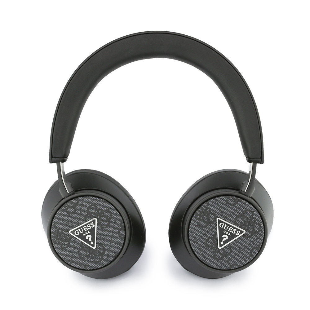 Guess Original Licensed ENC PU 4G Patterned Triangle Logo Over-Ear Bluetooth Headphones - 3