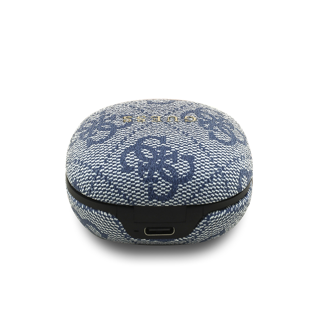 Guess Original Licensed PU 4G Patterned Classic Metal Lettering Logo TWS In-Ear Bluetooth Headphones - 8