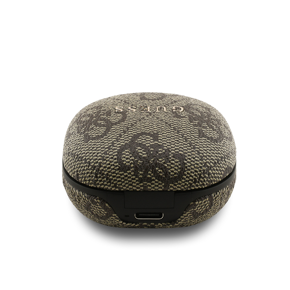 Guess Original Licensed PU 4G Patterned Classic Metal Lettering Logo TWS In-Ear Bluetooth Headphones - 23