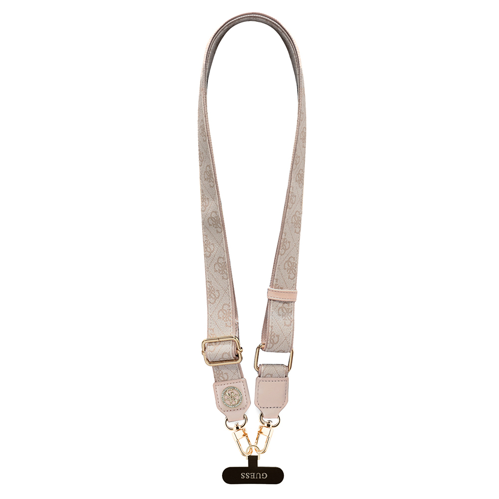 Guess Original Licensed Stoned 4G Metal Logo Crossbody Phone Strap 150cm - 4