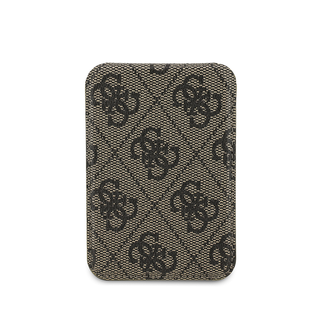 Guess Orjinal Lisanslı PU Deri 4G Desenli Metal Büyük 4G ve Yazı Logolu Standlı Magnetik Kartlık - 5