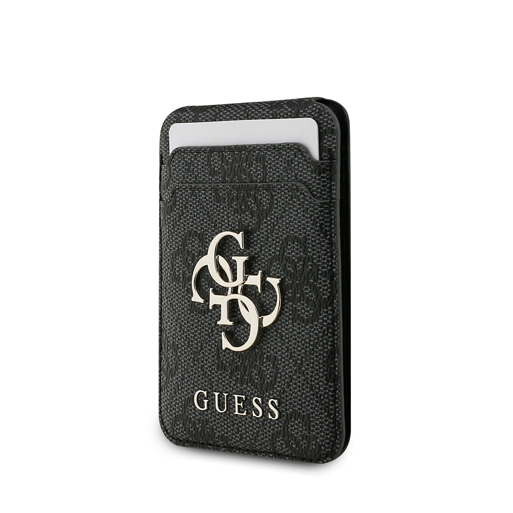 Guess Orjinal Lisanslı PU Deri 4G Desenli Metal Büyük 4G ve Yazı Logolu Standlı Magnetik Kartlık - 8