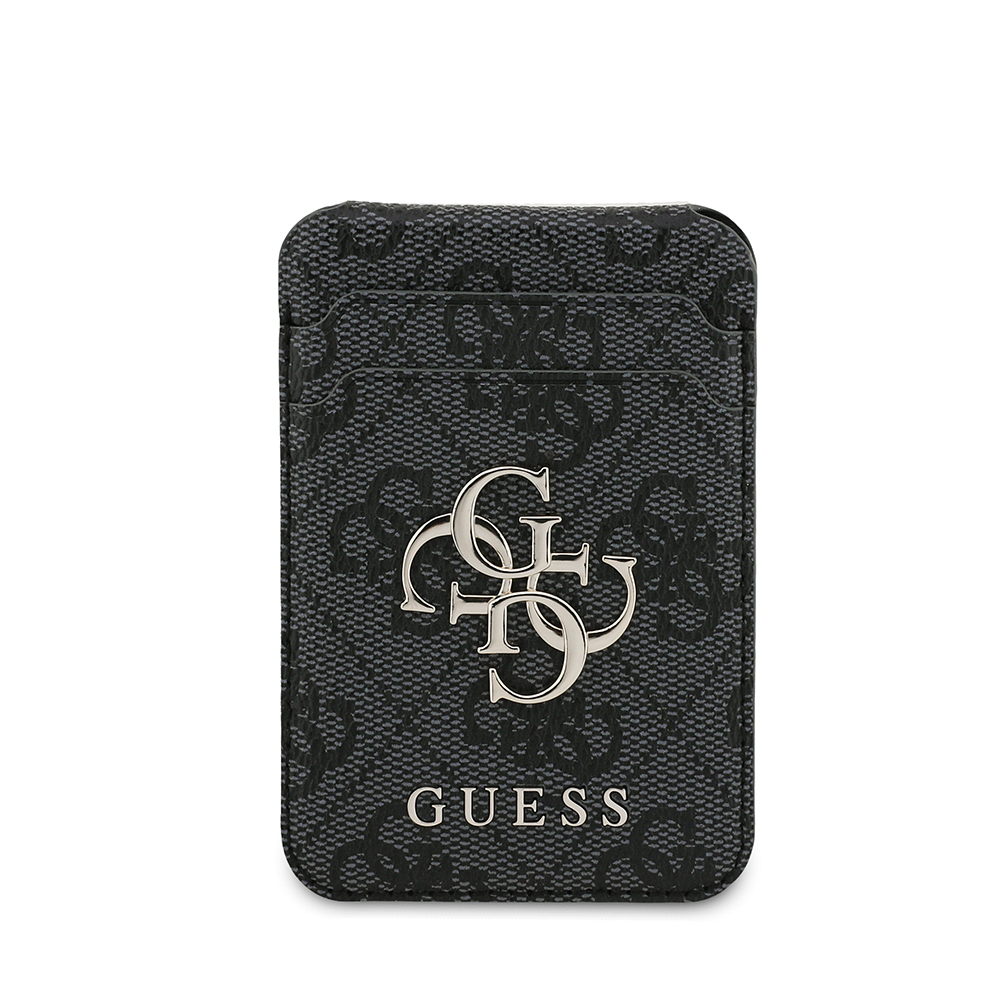 Guess Orjinal Lisanslı PU Deri 4G Desenli Metal Büyük 4G ve Yazı Logolu Standlı Magnetik Kartlık - 9