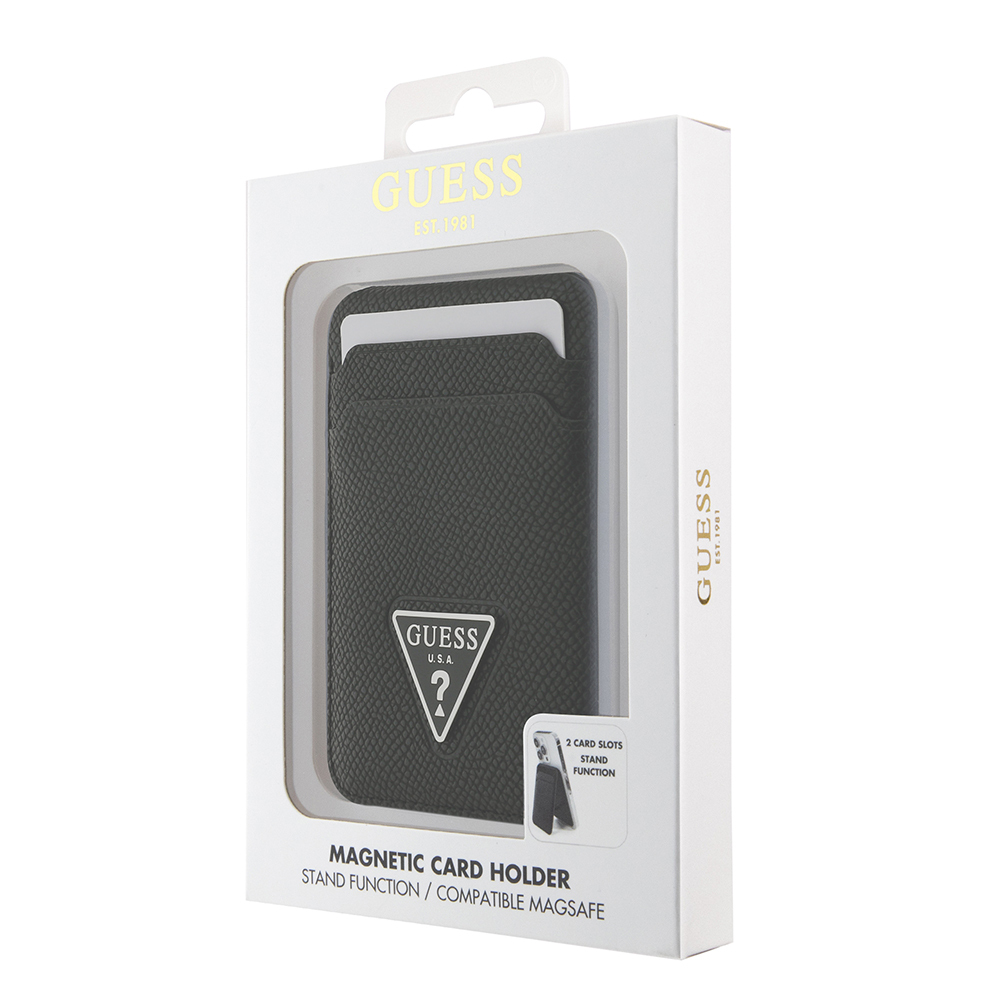 Guess Orjinal Lisanslı 2 Hazneli Üçgen Logolu Standlı Magnetik Kartlık - 6
