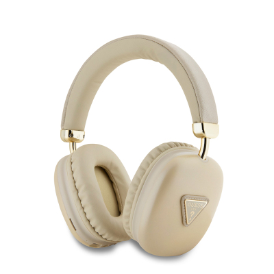 Guess Orjinal Lisanslı PU Üçgen Logolu Kulak Üstü Bluetooth Kulaklık Gold