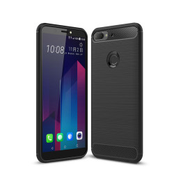 HTC Desire 12 Plus Kılıf Zore Room Silikon Kapak Siyah