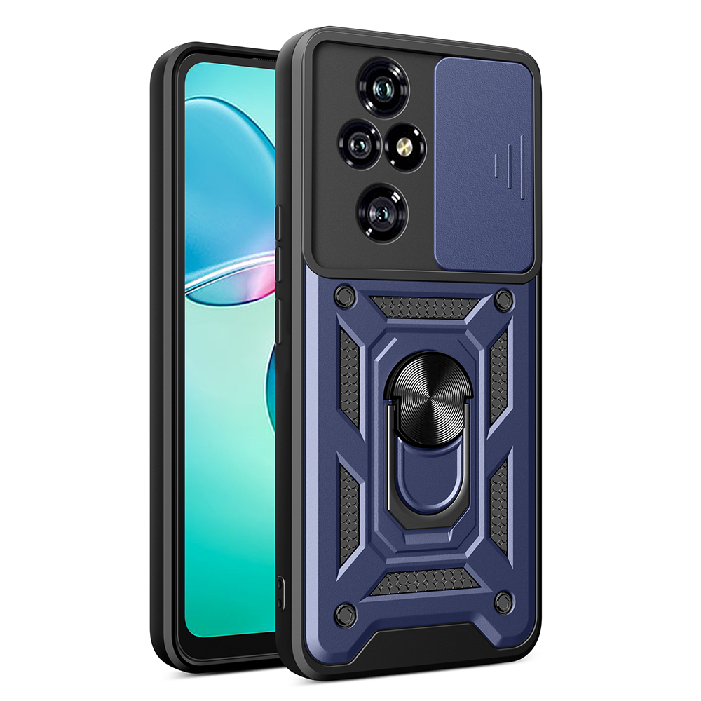 Honor 200 Pro Case with Magnetic Stand Camera Protection Zore Sürgülü Vega Cover - 1