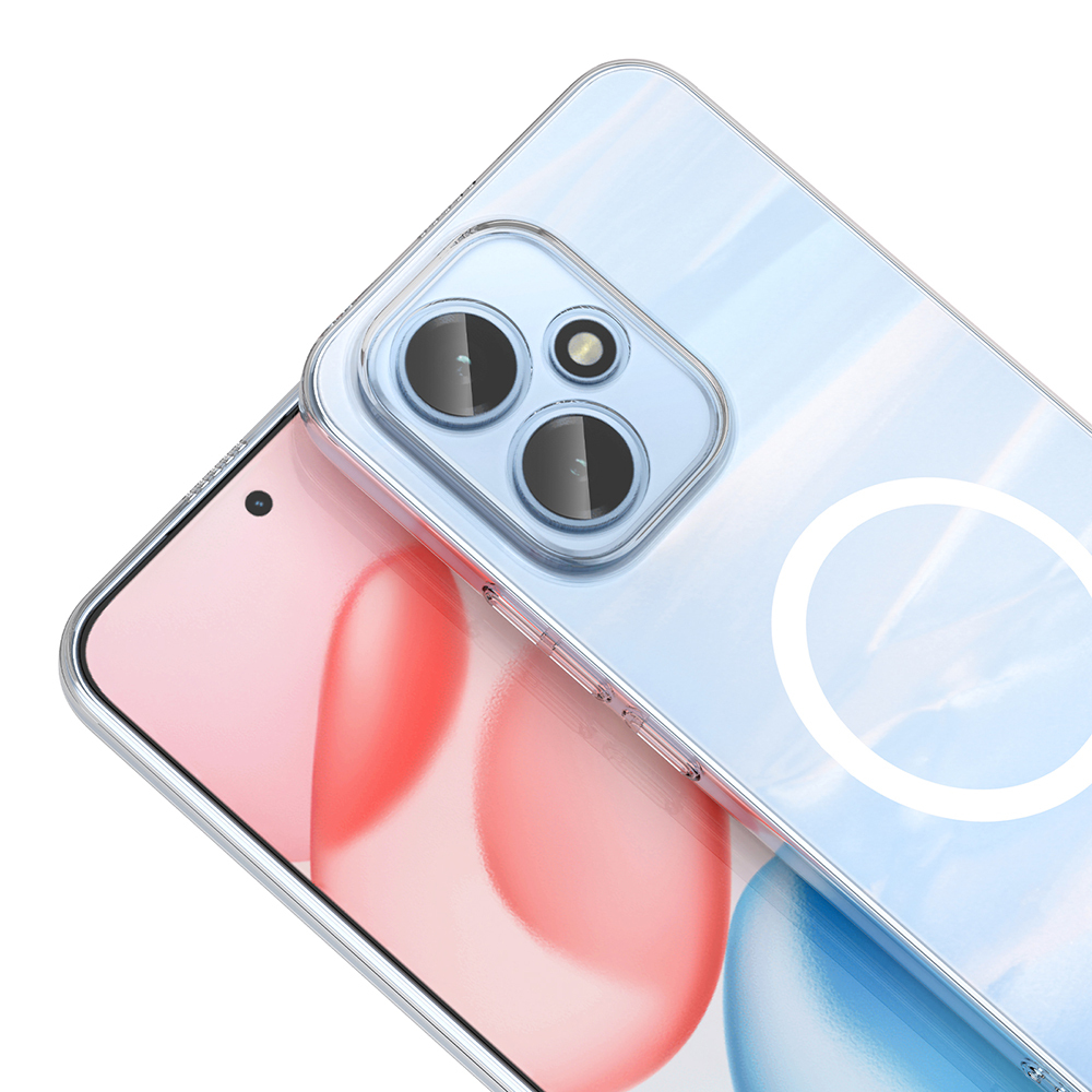 Honor 400 Kamera Korumalı M-Safe Şarj Özellikli Şeffaf Zore London Sert PC Kapak - 4