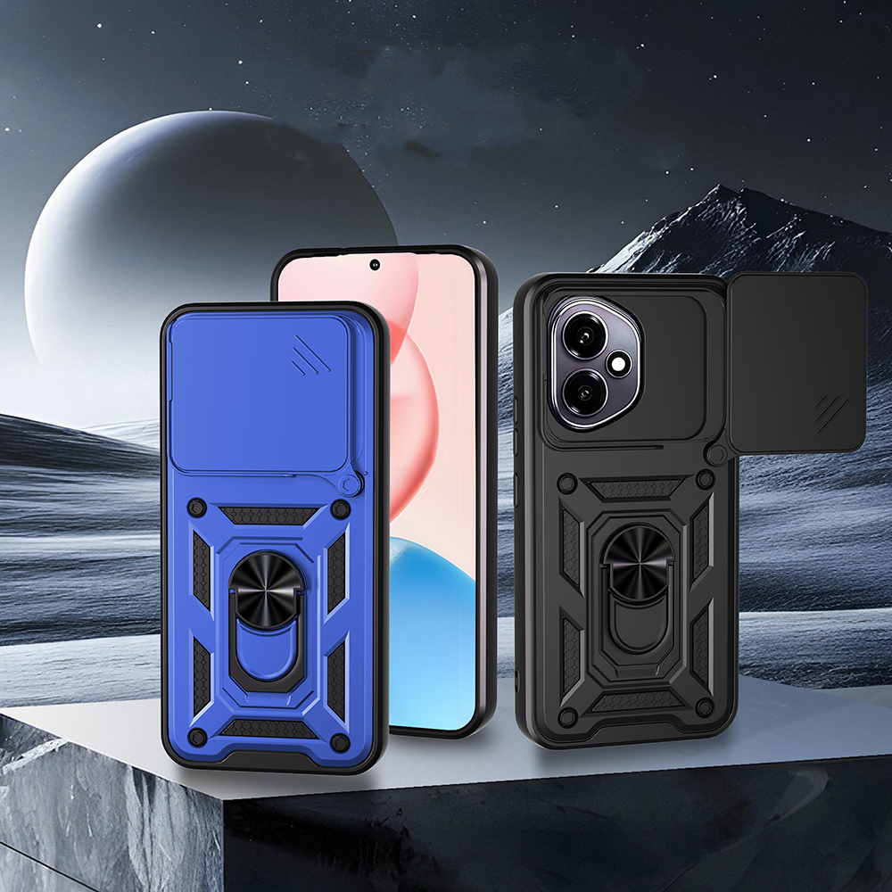 Honor 400 Kılıf Magnetik Standlı Kamera Korumalı Zore Sürgülü Vega Kapak - 4