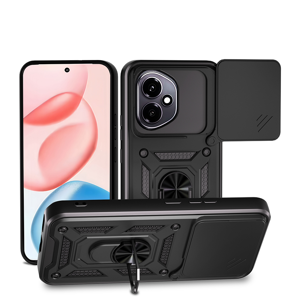 Honor 400 Kılıf Magnetik Standlı Kamera Korumalı Zore Sürgülü Vega Kapak - 1