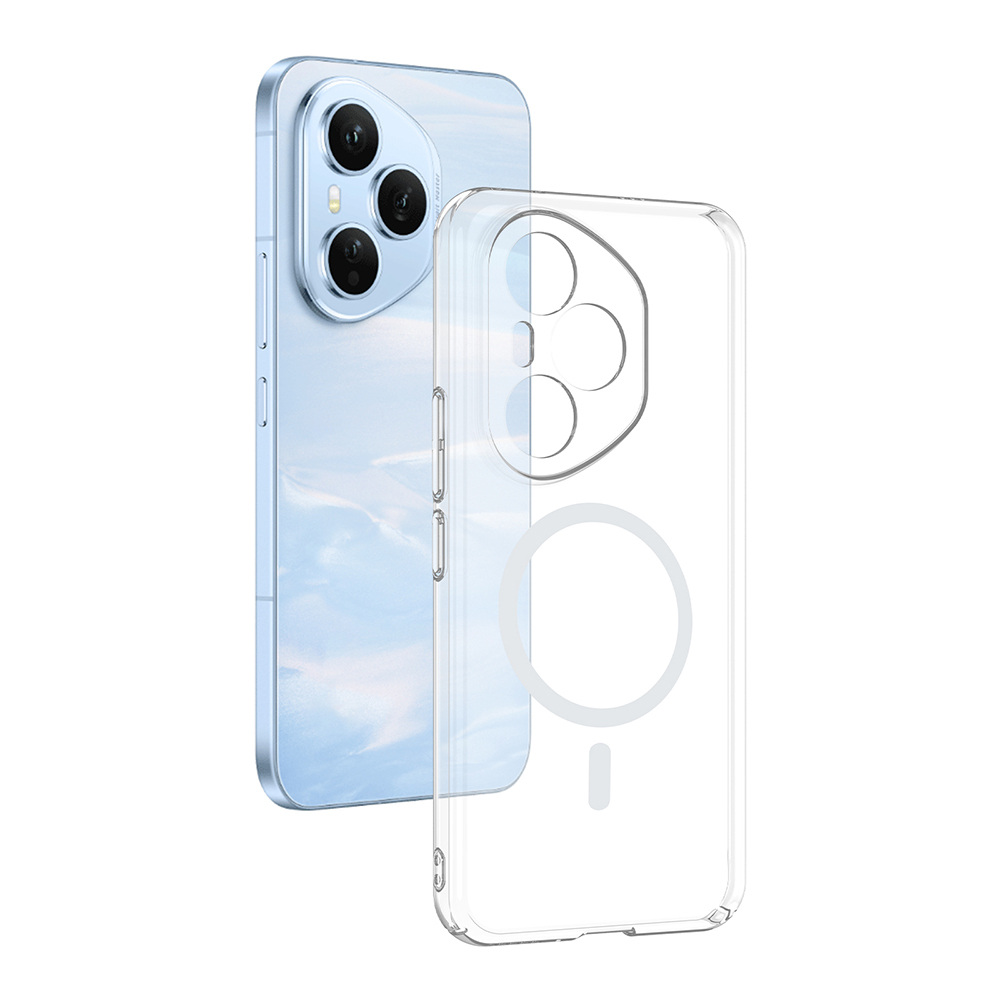 Honor 400 Pro Camera Protected M-Safe Charging Transparent Zore London Hard PC Case - 2