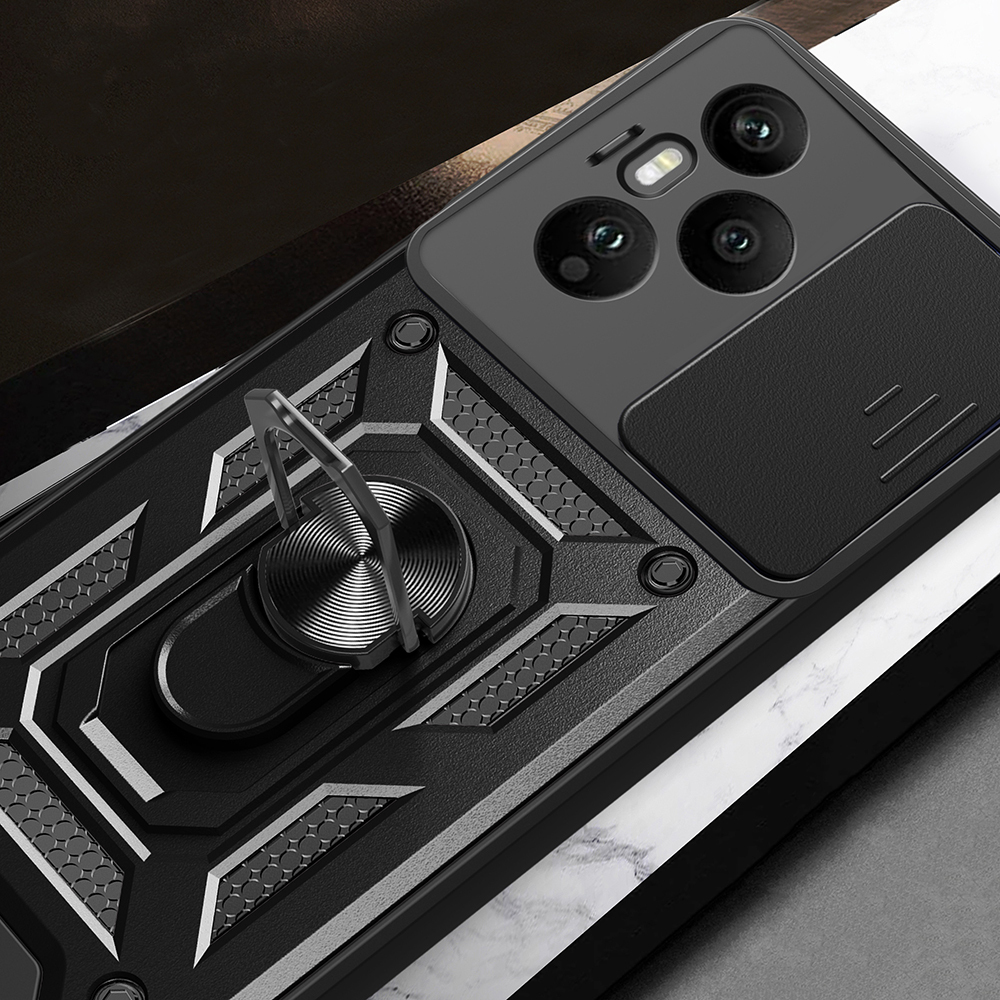 Honor 400 Pro Kılıf Magnetik Standlı Kamera Korumalı Zore Sürgülü Vega Kapak - 9