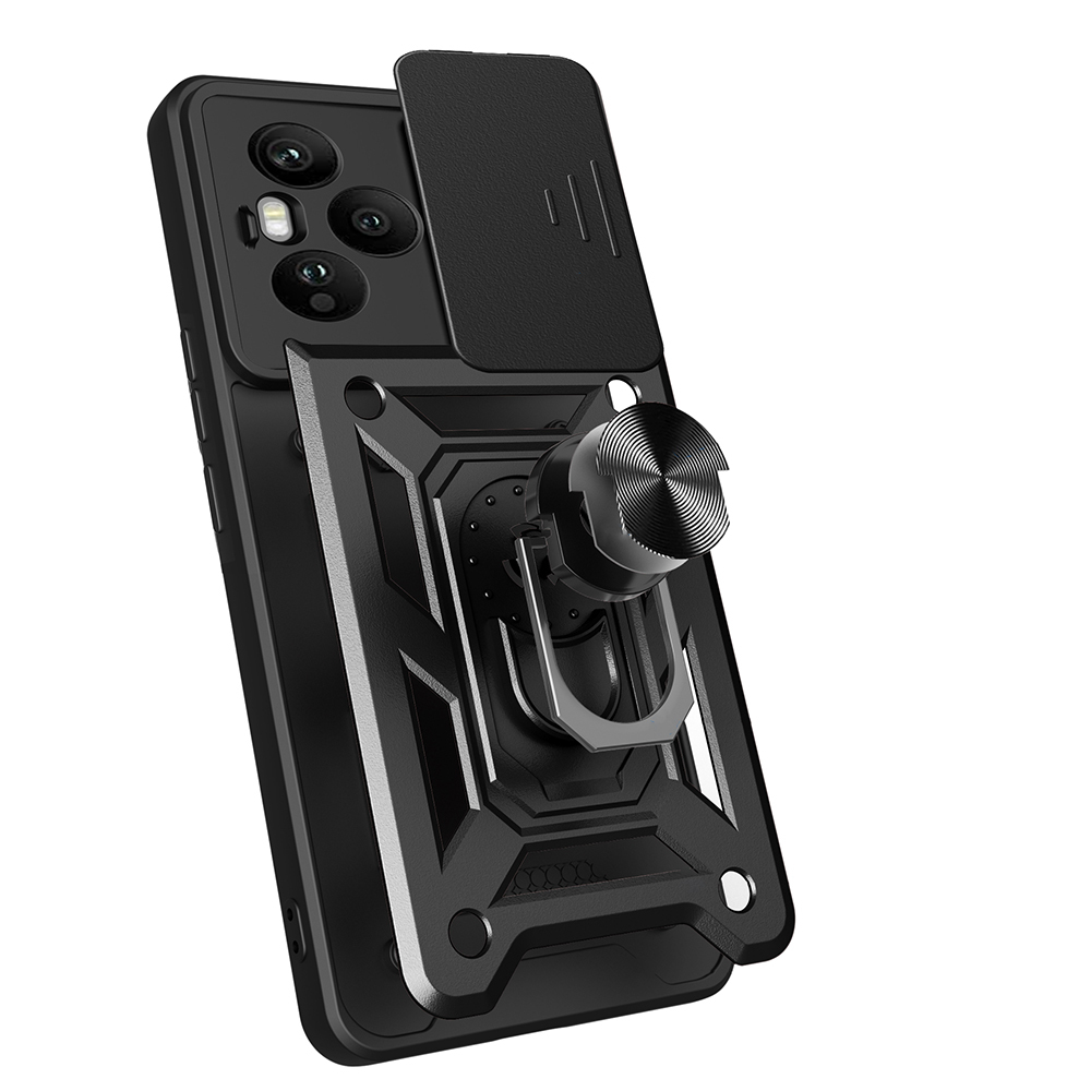 Honor 400 Pro Kılıf Magnetik Standlı Kamera Korumalı Zore Sürgülü Vega Kapak - 10