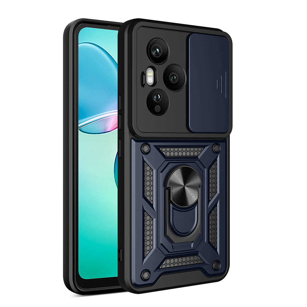 Honor 400 Pro Kılıf Magnetik Standlı Kamera Korumalı Zore Sürgülü Vega Kapak - 2