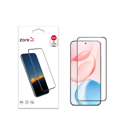 Honor 400 Zore Kenarları Kırılmaya Dayanıklı Cam Ekran Koruyucu Şeffaf