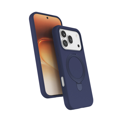 Honor 600 5G Case M-safe Charging Stand Zore Samara Cover Navy blue