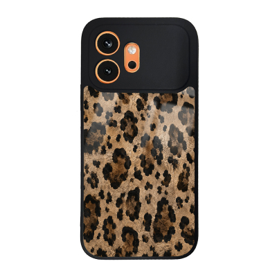 Honor 600 5G Kılıf Kamera Korumalı Desenli Zore Lusi Kapak Kahve Leopar