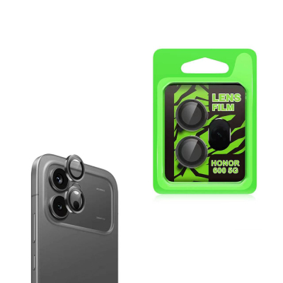 Honor 600 5G Zore CL-07 Kamera Lens Koruyucu Siyah