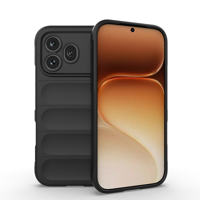 Honor 600 Pro 5G Case Flexible TPU Hollow Back Design Zore Ethnic Silicone Cover Black