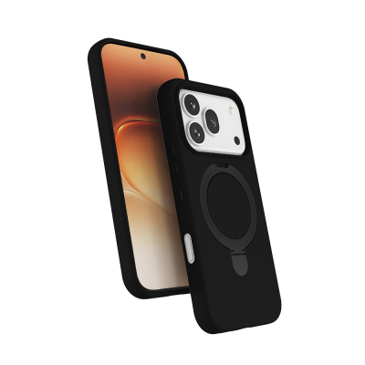 Honor 600 Pro 5G Case M-safe Charging Stand Zore Samara Cover Black
