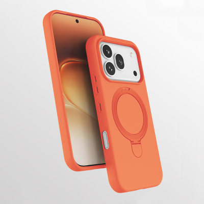 Honor 600 Pro 5G Case M-safe Charging Stand Zore Samara Cover Orange