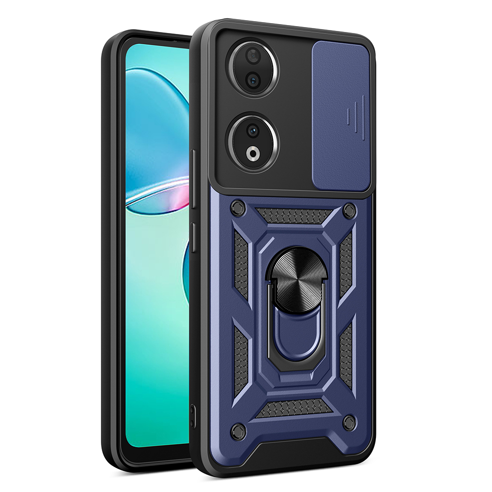 Honor 90 Case with Magnetic Stand Camera Protection Zore Sürgülü Vega Cover - 2