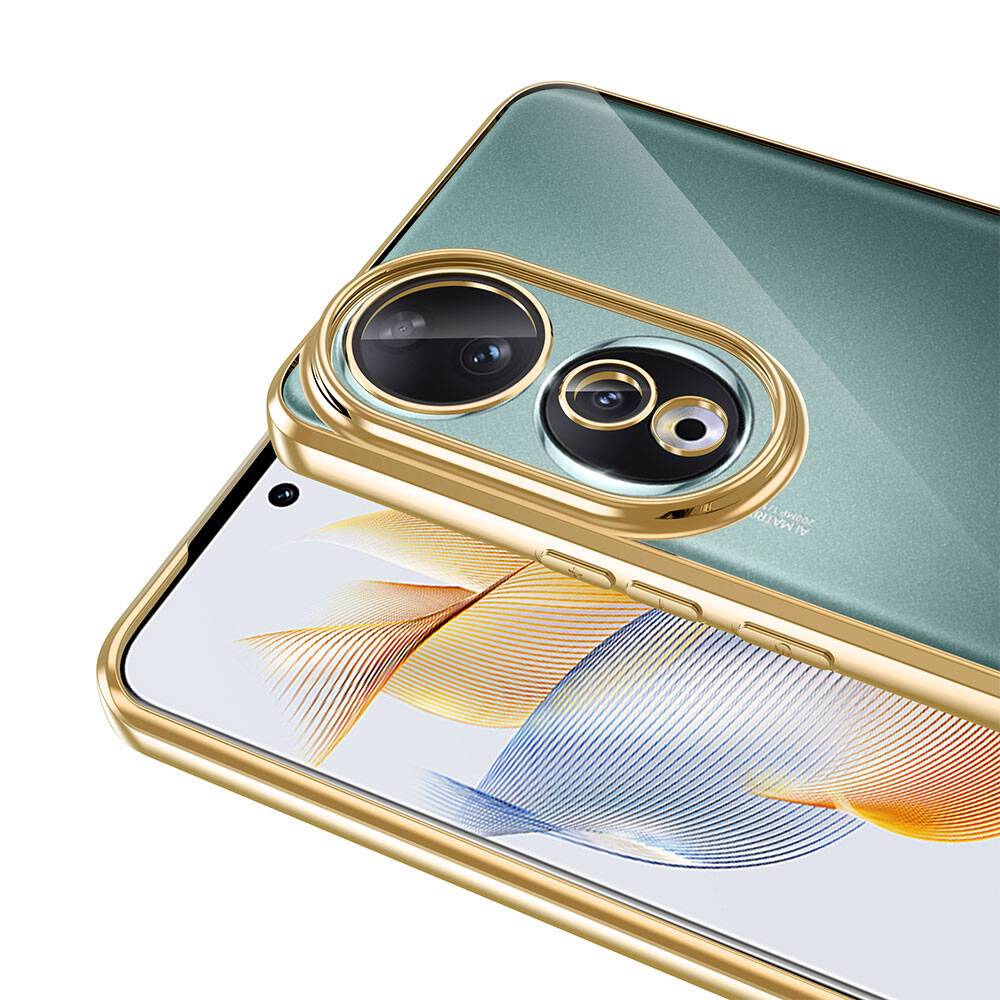 Honor 90 Kılıf Kamera Korumalı Logo Gösteren Zore Omega Kapak - 16