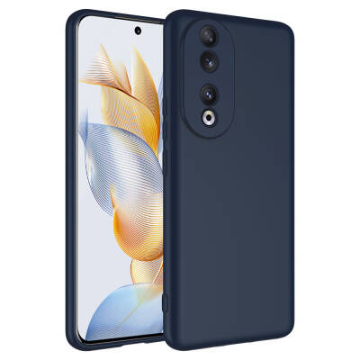 Honor 90 Kılıf Zore Mara Lansman Kapak Lacivert