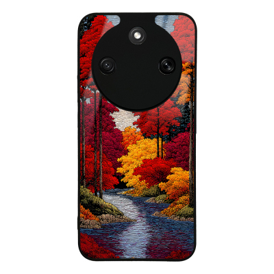 Honor Magic 8 Lite 5G Case with Camera Protection, Patterned Zore Lusi Cover Ağaçlar