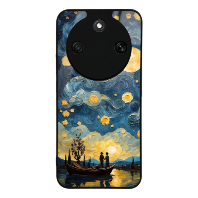 Honor Magic 8 Lite 5G Kılıf Kamera Korumalı Desenli Zore Lusi Kapak Kayık