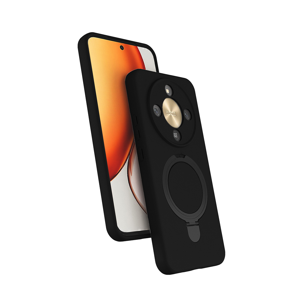 Honor Magic 8 Lite 5G Kılıf M-safe Şarj Özellikli Standlı Zore Samara Kapak - 5