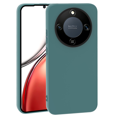 Honor Magic 8 Lite 5G Kılıf Zore Mara Lansman Kapak Koyu Yeşil