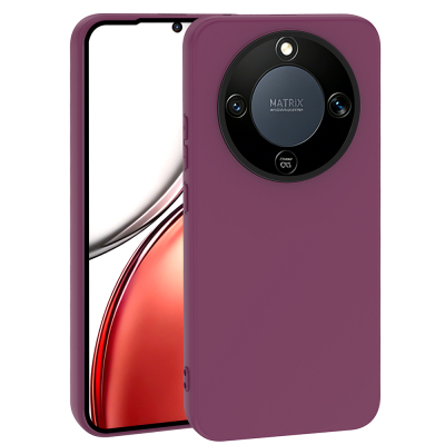 Honor Magic 8 Lite 5G Kılıf Zore Mara Lansman Kapak Koyu Mor