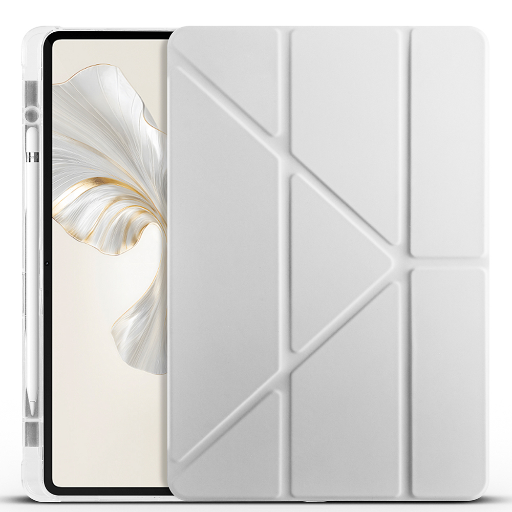 Honor Pad 9 Case Zore Tri Folding Pen Compartment Stand Case - 5