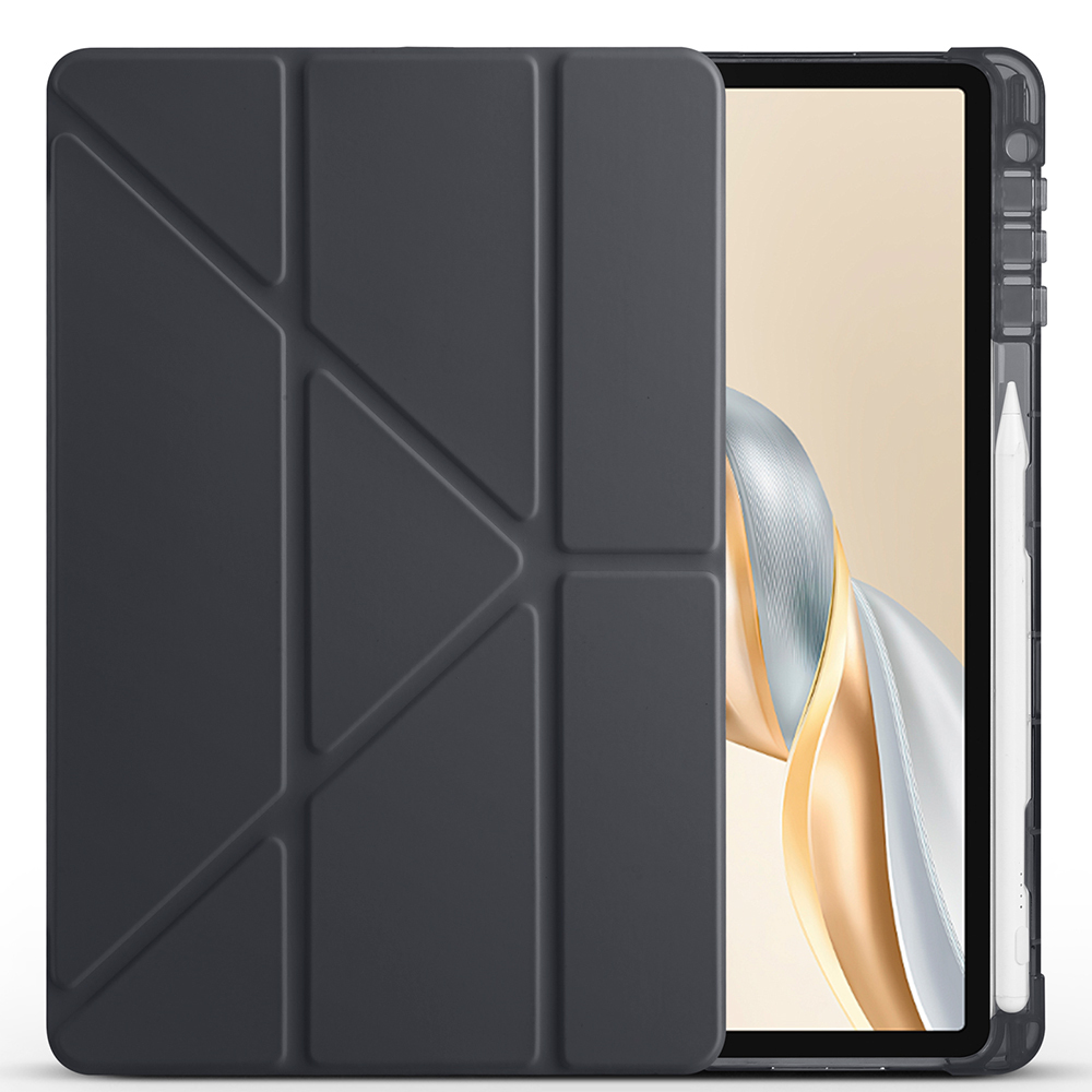 Honor Pad X9 Pro Case Zore Tri Folding Pen Compartment Stand Case - 7