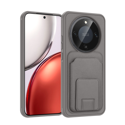 Honor X9D Case with Card Holder TPU Zore Bikart Cover Grey