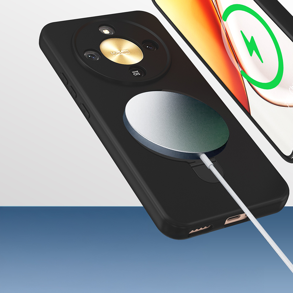 Honor X9D Kılıf M-safe Şarj Özellikli Standlı Zore Samara Kapak - 7