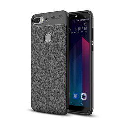 HTC Desire 12 Plus Kılıf Zore Niss Silikon Kapak Siyah