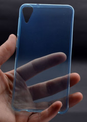HTC Desire 825 Kılıf Zore Ultra İnce Silikon Kapak Mavi