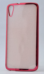HTC Desire 828 Kılıf Zore Lazer Kaplama Silikon Kırmızı