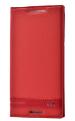 HTC Desire 828 Kılıf Zore Elite Kapaklı Kılıf Kırmızı