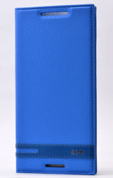 HTC Desire 828 Kılıf Zore Elite Kapaklı Kılıf Mavi