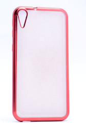HTC Desire 830 Kılıf Zore Lazer Kaplama Silikon Kırmızı