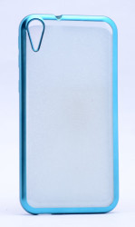 HTC Desire 830 Kılıf Zore Lazer Kaplama Silikon Mavi