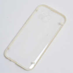 HTC One M8 Kılıf Zore Dört Noktalı Kapak Beyaz