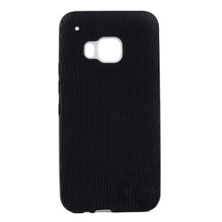 HTC One M9 Case Zore Line Silicon Cover Black