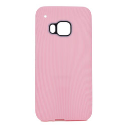 HTC One M9 Case Zore Line Silicon Cover Pink
